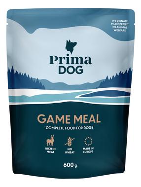 Šlapias šunų maistas Prima Dog Game Meal, žvėriena, 0.6 kg