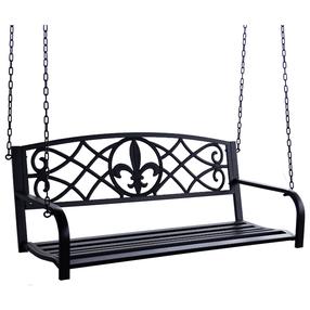 Lauko sūpynės Besk 9121856, juoda sp., 155 cm x 95 cm x 185 cm