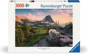 Dėlionė Ravensburger Alpine Goat, 80 cm x 121 cm, 3000 vnt., įvairių spalvų