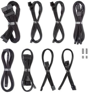 Juhe Cablemod C-Series Pro ModMesh Kabelset, 0.65 m, must v.