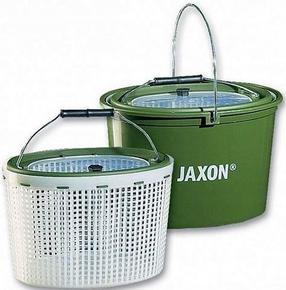 Ведро Jaxon Bucket RH-165, 30 см, 6 л, белый цв./зеленый цв.