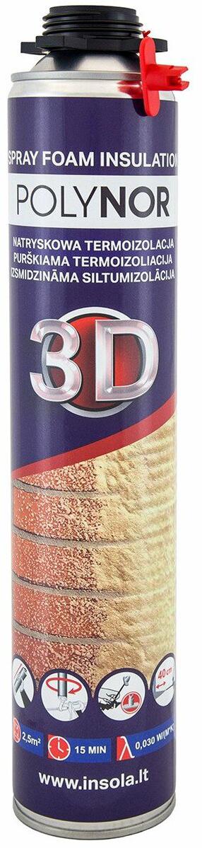 Termoizoliacija Polynor 3D, 850 ml
