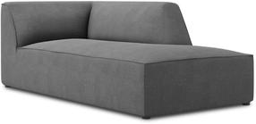 Sofa Micadoni Home Ruby Structured Fabric Chaise Longue, pilka sp., dešininė, 181 x 93 cm x 69 cm