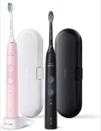 Elektrinis dantų šepetėlis Philips HX6830/34 4500 Series, juoda sp./rožinė sp.