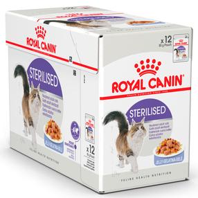 Mitrā kaķu barība Royal Canin Sterilised, vistas gaļa Jelly, 0.085 kg x 12 gab.