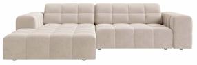 Kampinė sofa Cosmopolitan Design Chicago Venus 2927, šviesiai smėlinė, kairinė, 167 x 234 cm x 78 cm