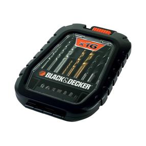Puuri- ja kruvikeerajaotsakute komplekt Black & Decker A7186-XJ