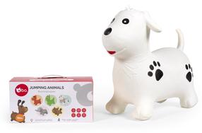 Šokinėjimo kamuolys Bo. Jumping Animal Dalmatian, 45 cm, balta sp.