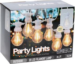Spuldzīšu virtenes LE2200270, 14.5 m, silti balta krās., 20 LED