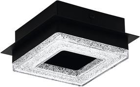 Šviestuvas lubų Eglo Fradelo 1 99324, LED, 3000 °K, 1 x 3.2 W, skaidri sp. / juoda sp.