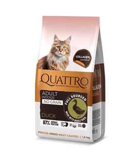 Kuiv kassitoit Quattro, pardiliha, 1.5 kg