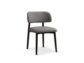 Kėdžių rinkinys Cosmopolitan Design Evan Boucle, matinė, tamsiai pilka sp./tamsiai ruda sp., 51 cm x 49.5 cm x 77 cm, 2 vnt.
