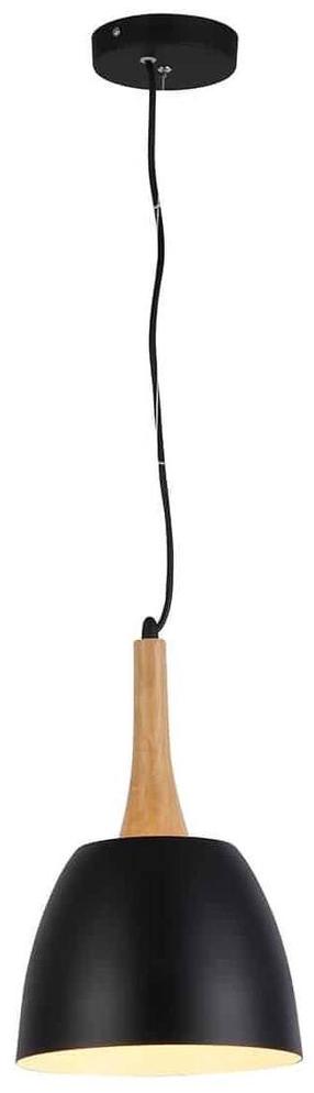 Lampa karināms AZzardo Prato AZ1332, E27, 1 x 60 W, melna krās. / brūna krās., 22 x 22 cm