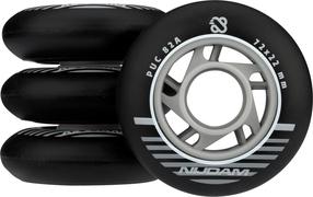 Ritenis Nijdam Inline Skate Wheel Set - 72x24 mm, 24 mm x 72 mm x 72 mm