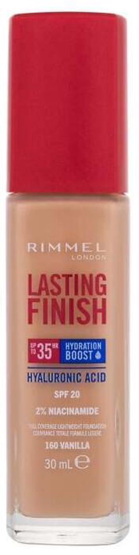 Skystas makiažo pagrindas Rimmel London Lasting Finish 35H, SPF 20, vanilinė, 160, 30 ml