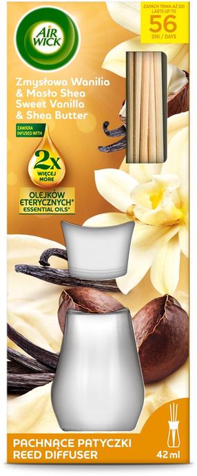 Kodulõhnastaja, lõhnapulk Air Wick Sweet Vanilla & Shea Butter, 42 ml