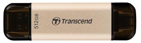USB zibatmiņa Transcend JetFlash 930C, zelta krās., 512 GB