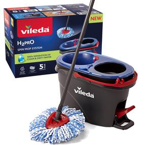 Grindų plovimo rinkinys Vileda H2prO, mėlyna sp./juoda sp./raudona sp., 1.2 l