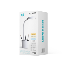 Galda stāvlampas Forever Pure FLB-20, LED, 5W, balta krās./balta krās.