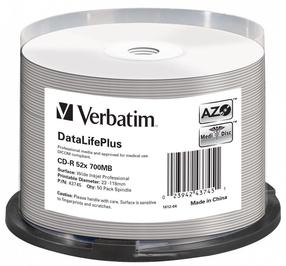 Įrašomas kompaktinis diskas Verbatim, 700 MB, 50vnt.