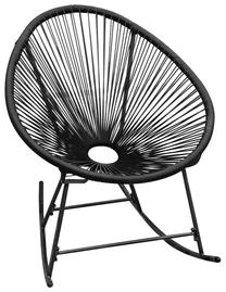 Lauko supamasis krėslas VLX Poly Rattan, juoda sp.
