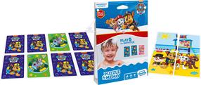Vandeniui atsparus kortų žaidimas Cartamundi Paw Patrol 2in1 Puzzle & Memo, įvairių spalvų