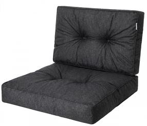 Lauko baldų pagalvių rinkinys Hobbygarden Kaja R3 KAJCZR5, juoda sp., 39 x 68 cm
