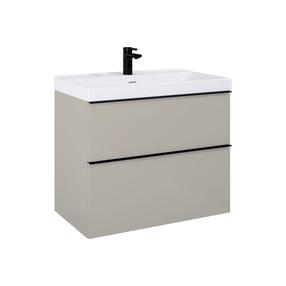 Vonios spintelė po praustuvu Elita Look 80 2DR, fume matt sp., 44.9 cm x 80 cm x 63.5 cm