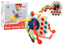Lavinimo žaislas, aštuonkojis Pull String, įvairių spalvų