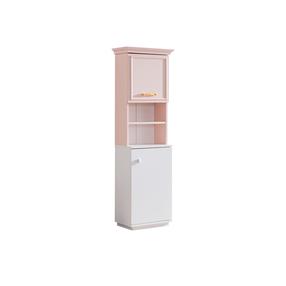 Grāmatu plaukts Kalune Design Rosa, balta krās./rozā krās., 167 cm x 30 cm x 53 cm