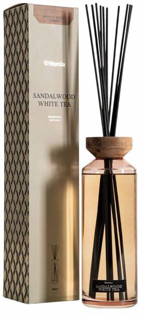Mājas aromatizētājs, smaržu kociņi Homla Woody Blend Sandalwood White Tea, 500 ml Brūna krās.
