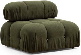 Krėslas Hanah Home Bubble O1, žalia sp., 95 cm x 95 cm x 75 cm