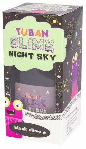 Slaima veidošanas komplekts Tuban Super Slime Night Sky, melna krās.