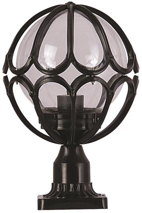 Pastatomas lauko šviestuvas Opviq BSU-68081-BSY-M3-K, 60W, E27, IP65, juoda sp., 23 cm x 38 cm