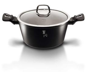 Kастрюля Berlinger Haus Black Silver BH-1852, Ø24 см, 4.1 л, черный цв.