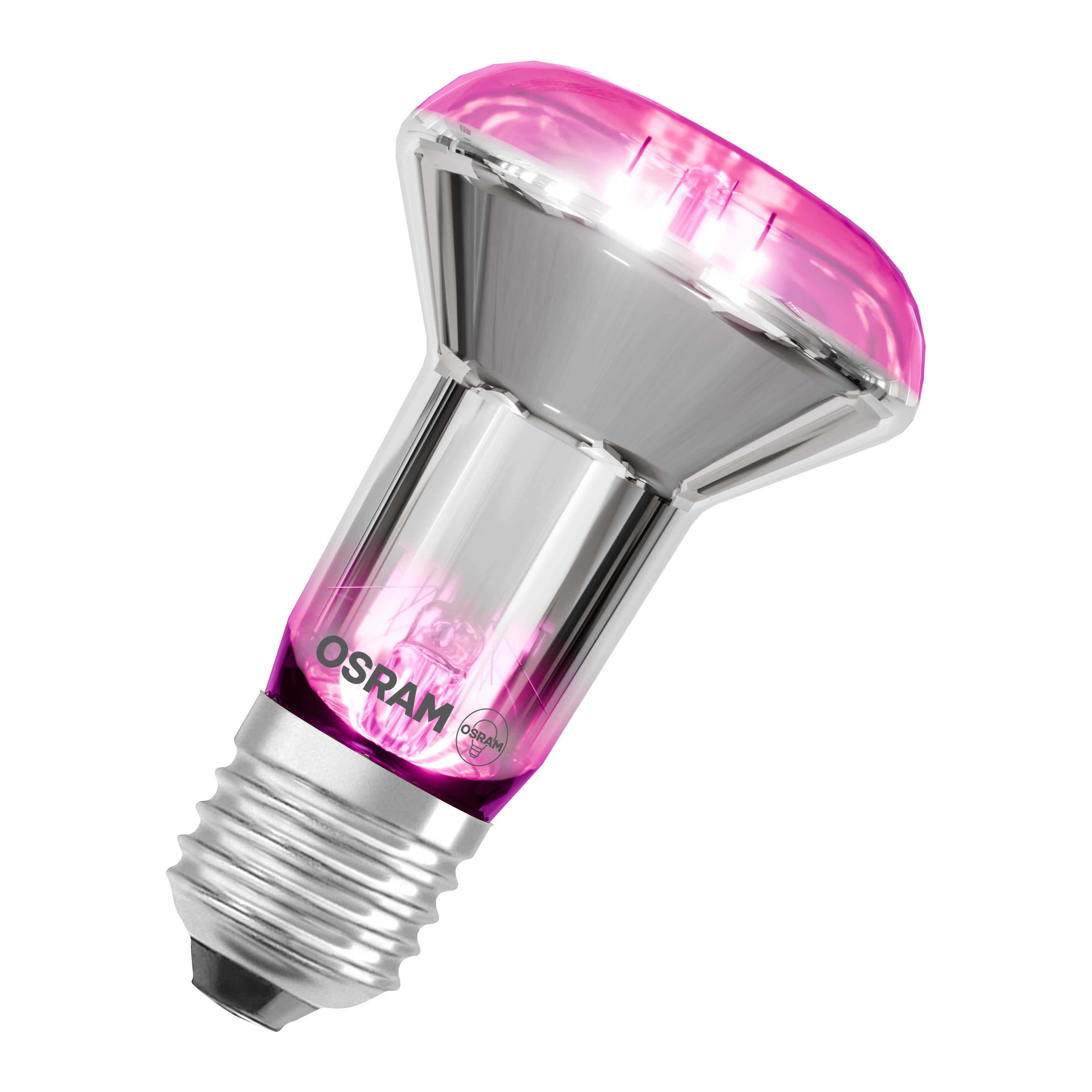 Taimekasvatuse valgus Osram LED, R63, 1300 °K, E27, 7.5 W, 140 lm