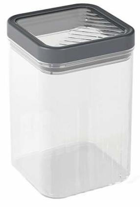 Lielapjoma produktu konteiners Curver Kara 0803101W54, 1.2 l, caurspīdīga krās./pelēka krās.