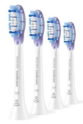 Elektrinio dantų šepetėlio galvutė Philips HX9054/87, mėlyna sp./violetinė sp., 4 vnt.