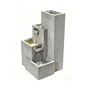 Fontanas "Dekoratyvinis lauko fontanas", 40 cm x 38 cm x 67 cm, pilka sp.