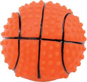 Žaislas šuniui, kamuoliukas Zolux Squeaky Spiney Basketball 480773, 7.6 cm, Ø 7.6 cm, oranžinė sp.
