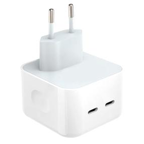 CP CH1 35W dviejų prievadų USB-C greitasis įkroviklis visiems Apple įrenginiams (Analoginis A2676 MNWP3ZM/A) Baltas