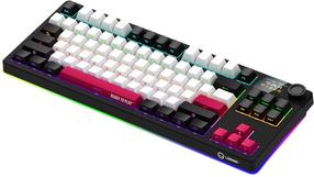 Klaviatūra Lorgar KBP70TKLW, EN, juoda/raudona, belaidė