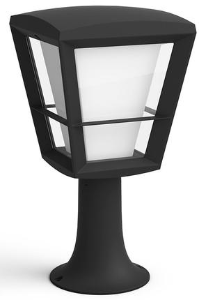 Brīvi stāvošs āra gaismeklis Philips Hue Econic, 15W, LED, IP44, melna krās., 16.3 cm x 32.2 cm