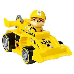Transportlīdzeklis ar figūriņu Spin Master Paw Patrol Rubble, dzeltena krās.