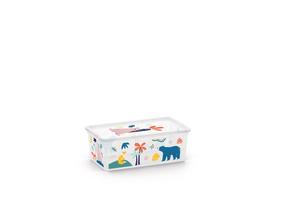 Kaanega hoiukarp Kis C Box Style, 5 l, mitmevärviline, 33.5 x 19 x 12 cm