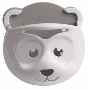 Vannas rotaļlietu organizators Maltex Panda, balts krās./pelēka krās.