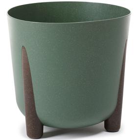 Puķu pods Lamela Frida Eco, plastmasa, 28.5 cm x 28.5 cm, Ø 28.5 cm, zaļa krās.