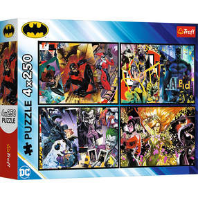 Puzle 4in1 Trefl Batman, 18 cm x 27.5 cm, 1000 gab., daudzkrāsaina