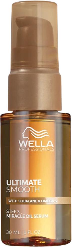 Matu serums, eļļas bāzes Wella Professionals Ultimate Smooth Miracle Oil, 30 ml