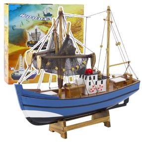  Игрушечный корабль Lean Toys 22579, синий цв./коричневый цв.